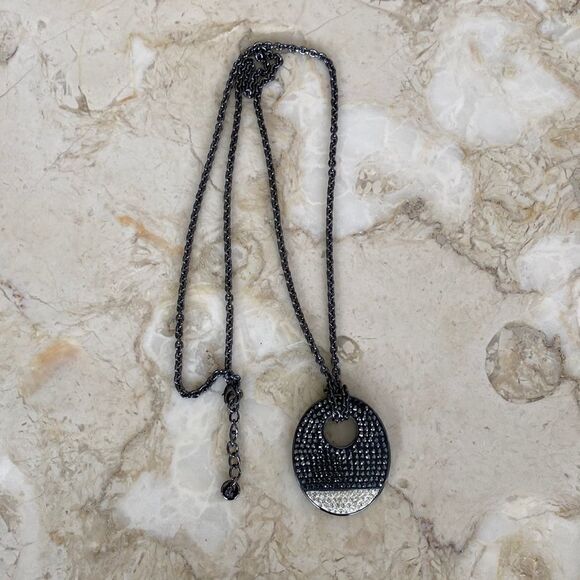 Lola and Grace Swarovski Elements Oval Disk Pendant - Picture 4 of 7